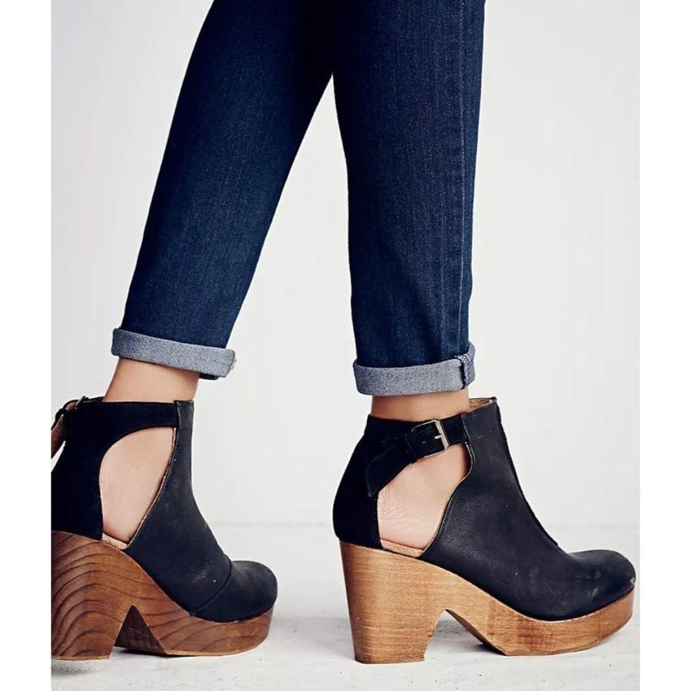 Free People Amber Orchard Clogs Black 39 - Picture 2 of 12
